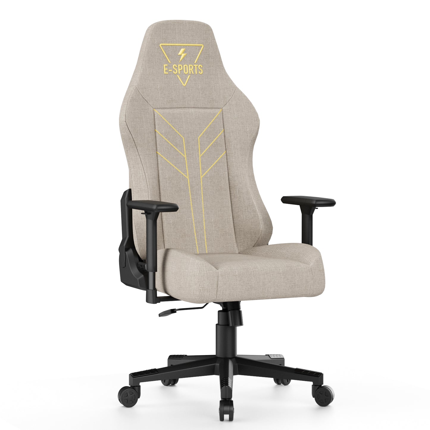 Fabric Gaming Chair Office Chair,Ergonomic Computer Chair with 360°Swivel Seat,Light Blue