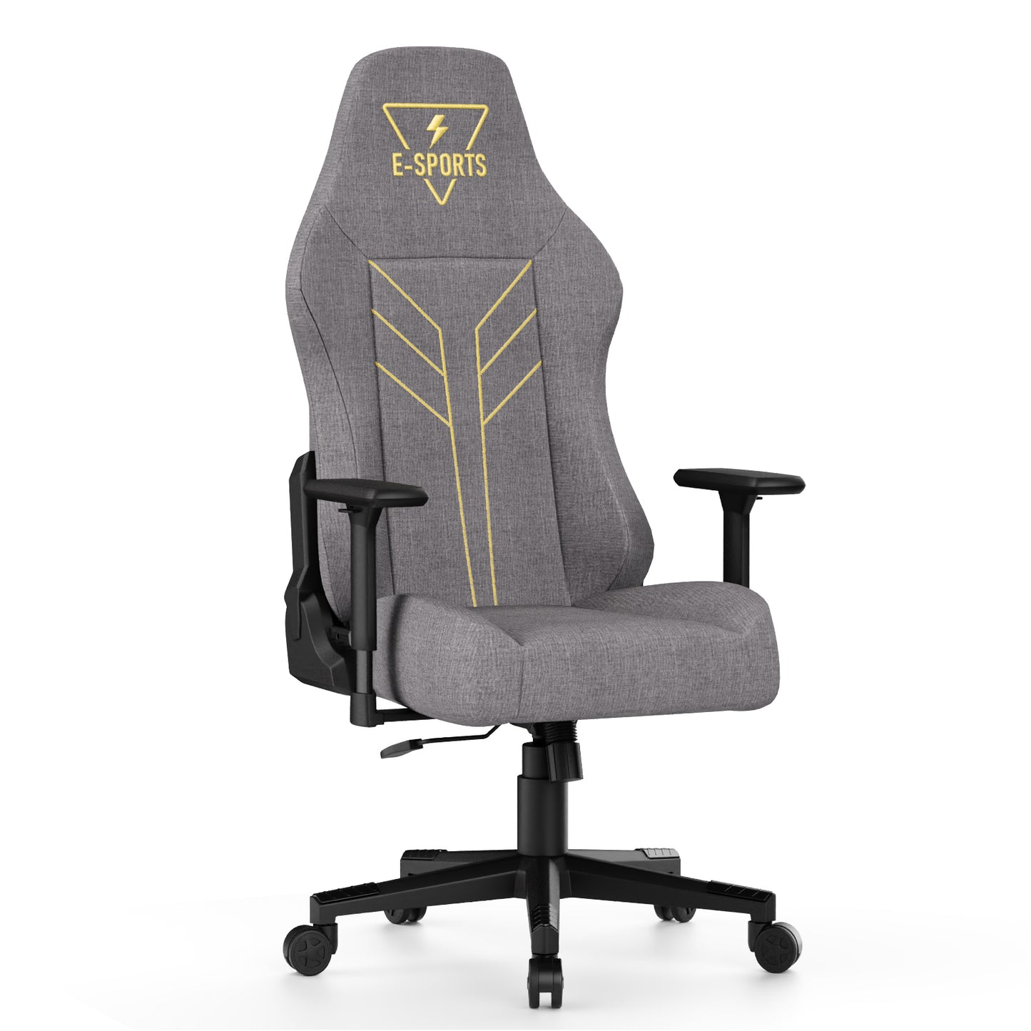 Fabric Gaming Chair Office Chair,Ergonomic Computer Chair with 360°Swivel Seat,Light Blue