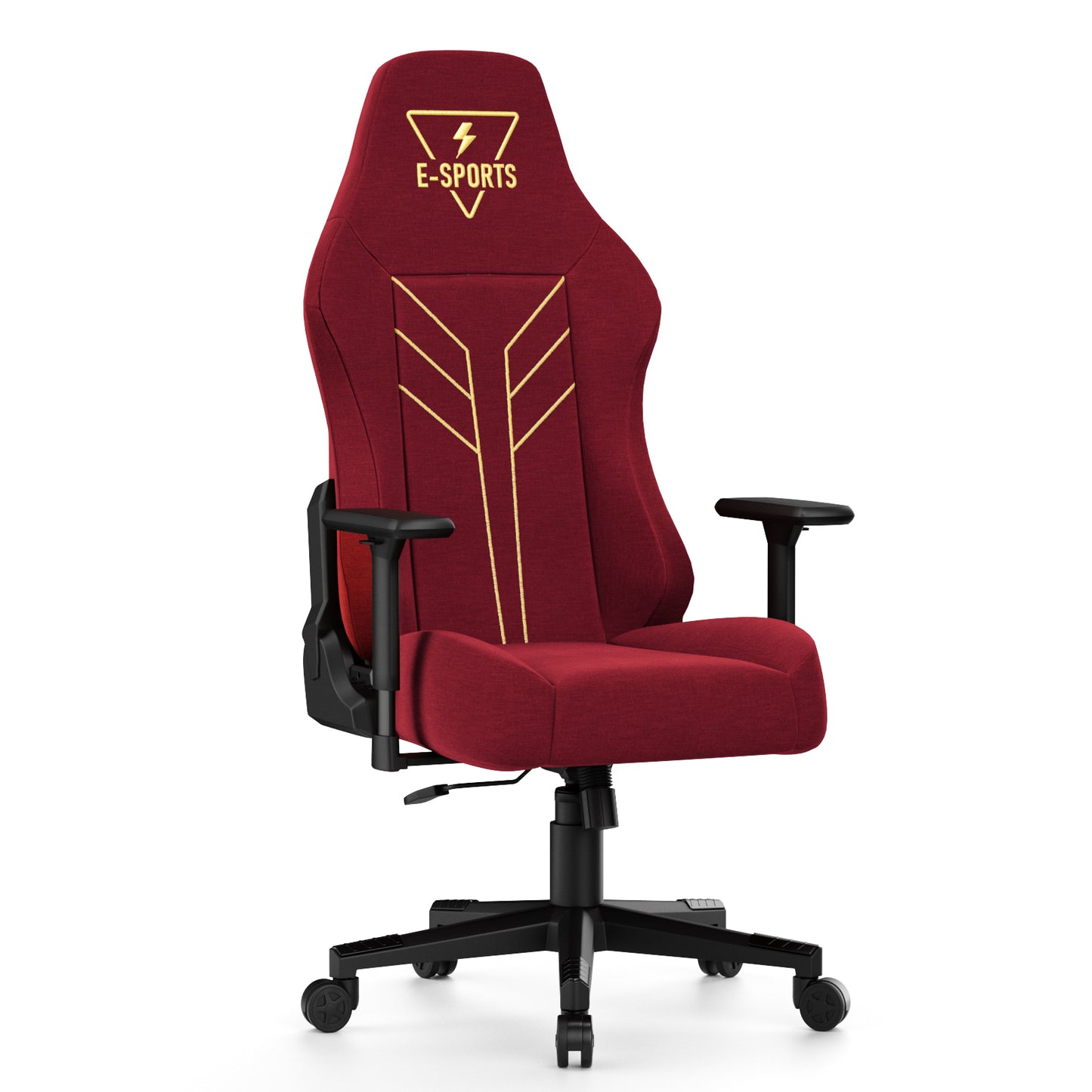 Fabric Gaming Chair Office Chair,Ergonomic Computer Chair with 360°Swivel Seat,Light Blue