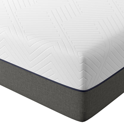 Doubleslee King Mattress, 12" Gel Memory Foam Mattress King Size, Innerspring Hybrid Mattress in a Box - Double-Sided Use.