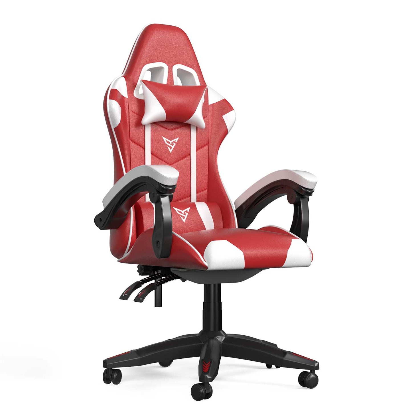 Gaming Chair with Adjustable Headrest and Lumbar Support, Height Adjustable Game Chair for Adult Kids,Blue & Pink