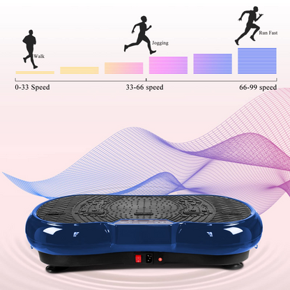 Vibration Plate Exercise Machine Whole Body Workout Vibration Fitness Trainer with Bluetooth Speakers, 99 Levels Vibration Platform Massage for Home Fitness & Weight Loss