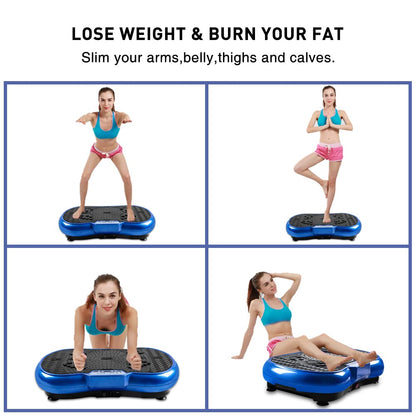 Vibration Plate Exercise Machine Whole Body Workout Vibration Fitness Trainer with Bluetooth Speakers, 99 Levels Vibration Platform Massage for Home Fitness & Weight Loss